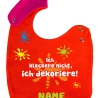 Lätzchen Multicolor ICH KLECKERE NICHT personalisiert mit NAMEN 