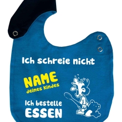 Lätzchen Multicolor ICH SCHREIE NICHT personalisiert mit NAMEN 