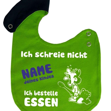 Lätzchen Multicolor ICH SCHREIE NICHT personalisiert mit NAMEN 