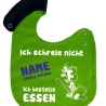 Lätzchen Multicolor ICH SCHREIE NICHT personalisiert mit NAMEN 
