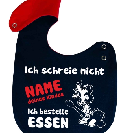Lätzchen Multicolor ICH SCHREIE NICHT personalisiert mit NAMEN 
