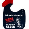 Lätzchen Multicolor ICH SCHREIE NICHT personalisiert mit NAMEN 