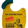 Lätzchen Multicolor ICH SCHREIE NICHT personalisiert mit NAMEN 
