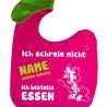 Lätzchen Multicolor ICH SCHREIE NICHT personalisiert mit NAMEN 