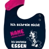 Lätzchen Multicolor ICH SCHREIE NICHT personalisiert mit NAMEN 