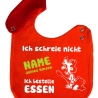 Lätzchen Multicolor ICH SCHREIE NICHT personalisiert mit NAMEN 