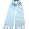Damen-/Herren-Kaschmir-Schal, 186x34 cm, himmelblau