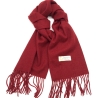 Damen-/Herren-Kaschmir-Schal, 186x34 cm, bordeaux-farben