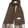 Damen-/Herren-Kaschmir-Schal, 186 x 34 cm, braun
