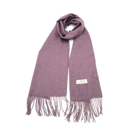 Damen-/Herren-Kaschmir-Schal, 186 x 34 cm, mauve