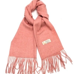 Damen-/Herren-Kaschmir-Schal, 186 x 34 cm, rosa-meliert