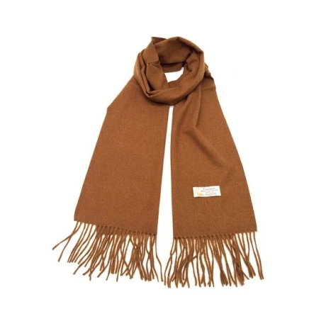 Damen-/Herren-Kaschmir-Schal, 186 x 34 cm, terracotta
