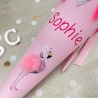 Schultüte Stoff Zuckertüte Einschulung 70cm - Flamingo