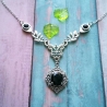 Collier florale Halskette, viktorianischer Halsschmuck 