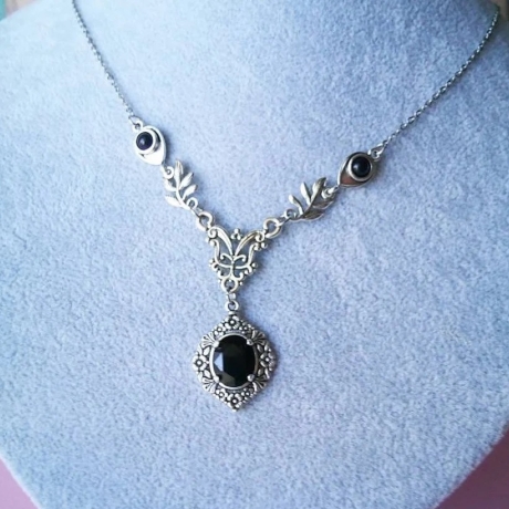 Collier florale Halskette, viktorianischer Halsschmuck 