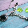 Collier florale Halskette, viktorianischer Halsschmuck 