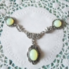 Collier floraler Halsschmuck mit filigranem Anhänger 