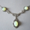 Collier floraler Halsschmuck mit filigranem Anhänger 