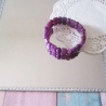 Charoit Armband, Edelstein, elastisch, 2-reihig