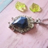 Lapislazuli Anhänger Kette Halskette Edelstein Edelstahlkette