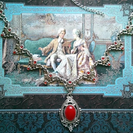 Collier Halskette, viktorianischer Halsschmuck 