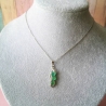 Edelstahlkette mit Onyx Achat Schmuckstein, Erbse Design