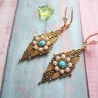 Ohrschmuck goldene Tudor Ohrringe, Renaissance Ohrschmuck