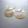 Ohrschmuck filigrane Ohrringe Kreis Anhänger, Edelstahl 