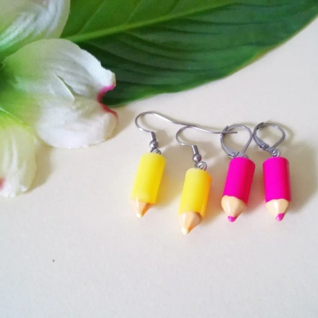 Ohrschmuck Ohrringe Harzohrringe Bleistift 11 Farben zur Auswahl 