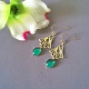 Ohrschmuck Hängeohrringe Edelstahl goldene Ohrringe Filigran