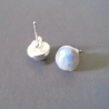 Ohrstecker 925 Sterling Silber mit einem Labradorit Stein