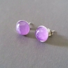 Ohrstecker 925 Sterling Silber mit einem Amethyst Stein