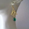 Ohrschmuck Hängeohrringe Edelstahl goldene Ohrringe Filigran