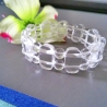 Bergkristall Armband, elastisch, 2-reihig