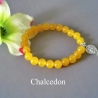 Damen Armband aus Chalcedon, 15 Anhängern zur Auswahl