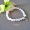 Damen Armband aus Selenit ,15 Anhängern zur Auswahl