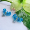 Creolen 925 Sterling Silber mit Murano Perlen