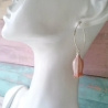 Ohrringe 925 Sterling Silber mit echten Blumen 2 Farben 