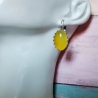 Ohrringe Edelstahl Brisuren mit ovalem Achat Stein
