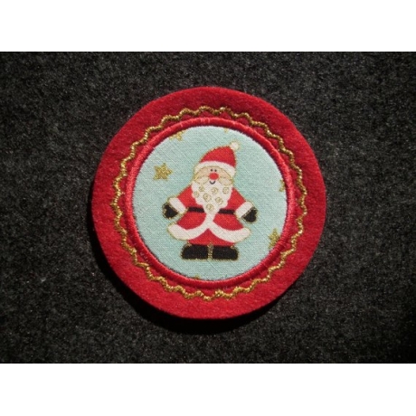 Applikation/Aufnäher Mini-Button Nikolaus