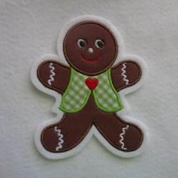 Applikation/Aufnäher süsser Lebkuchenmann