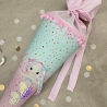 Schultüte Stoff Zuckertüte Einschulung 70cm - Meerjungfrau