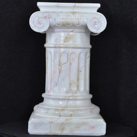 Wunderschön bemalte griechische Säule. 61 cm.