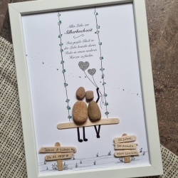 Geschenk zur Silberhochzeit 25. Hochzeitstag Personalisierbar 