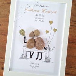 Geschenk zur Goldenen Hochzeit 50. Hochzeitstag Personalisierbar 