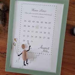 Geschenk zum Ruhestand, Rente oder Pension. Personalisierbar 