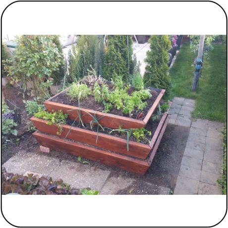 Tobys Gartenpyramide XS - mit 3 Ebenen 90x90x60cm