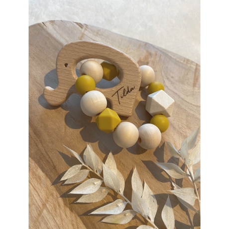 Greifring / Greifling / Motorikspielzeug Tier personalisiert