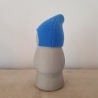 handmade Zwerg / Gartenzwerg Figur Beton mit Filz Mütze blau 28cm