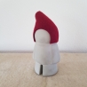 handmade Zwerg / Gartenzwerg Figur Beton mit Filz Mütze rot 28cm